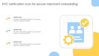 KYC Verification Icon For Secure Merchant Onboarding