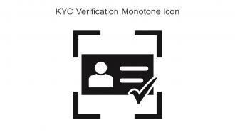 KYC Verification Monotone Icon In Powerpoint Pptx Png And Editable Eps Format