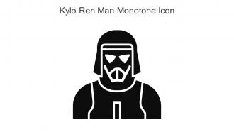 Kylo Ren Man Monotone Icon In Powerpoint Pptx Png And Editable Eps Format