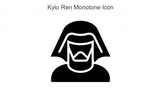 Kylo Ren Monotone Icon In Powerpoint Pptx Png And Editable Eps Format