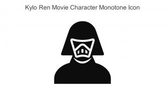 Kylo Ren Movie Character Monotone Icon In Powerpoint Pptx Png And Editable Eps Format