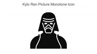 Kylo Ren Picture Monotone Icon In Powerpoint Pptx Png And Editable Eps Format
