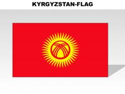 Kyrgyzstan country powerpoint flags
