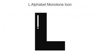 L Alphabet Monotone Icon In Powerpoint Pptx Png And Editable Eps Format