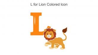 L For Lion Colored Icon In Powerpoint Pptx Png And Editable Eps Format