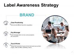 Label awareness strategy ppt powerpoint presentation model diagrams