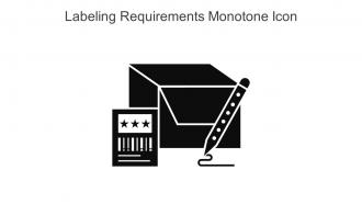 Labeling Requirements Monotone Icon In Powerpoint Pptx Png And Editable Eps Format