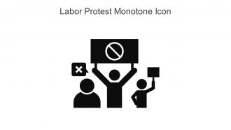 Labor Protest Monotone Icon In Powerpoint Pptx Png And Editable Eps Format