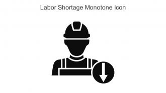 Labor Shortage Monotone Icon In Powerpoint Pptx Png And Editable Eps Format