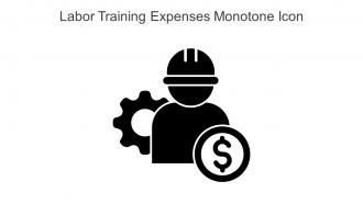 Labor Training Expenses Monotone Icon In Powerpoint Pptx Png And Editable Eps Format