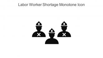 Labor Worker Shortage Monotone Icon In Powerpoint Pptx Png And Editable Eps Format