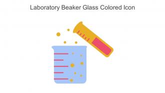 Laboratory Beaker Glass Colored Icon In Powerpoint Pptx Png And Editable Eps Format