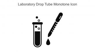 Laboratory Drop Tube Monotone Icon In Powerpoint Pptx Png And Editable Eps Format