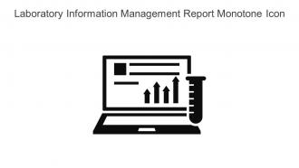 Laboratory Information Management Report Monotone Icon In Powerpoint Pptx Png And Editable Eps Format