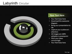 Labyrinth circular powerpoint presentation slides db