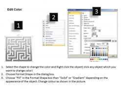 88231693 style variety 2 maze 1 piece powerpoint presentation diagram infographic slide