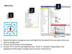 15597965 style variety 2 maze 1 piece powerpoint presentation diagram infographic slide