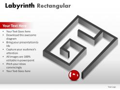 Labyrinth rectangular powerpoint presentation slides