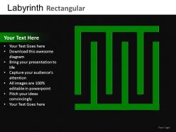 Labyrinth rectangular powerpoint presentation slides db