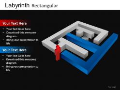 Labyrinth rectangular powerpoint presentation slides db