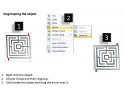 36682 style variety 2 maze 1 piece powerpoint presentation diagram infographic slide
