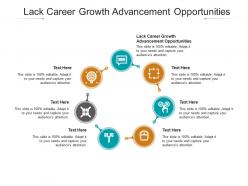 Lack career growth advancement opportunities ppt powerpoint presentation infographics cpb