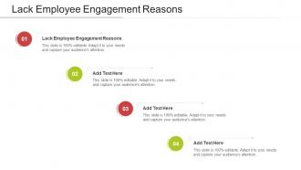 Lack Employee Engagement Reasons In Powerpoint And Google Slides Cpb