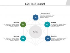 Lack face contact ppt powerpoint presentation rules cpb