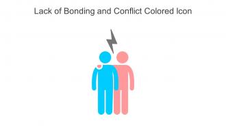 Lack Of Bonding And Conflict Colored Icon In Powerpoint Pptx Png And Editable Eps Format