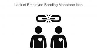 Lack Of Employee Bonding Monotone Icon In Powerpoint Pptx Png And Editable Eps Format