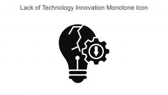 Lack Of Technology Innovation Monotone Icon In Powerpoint Pptx Png And Editable Eps Format