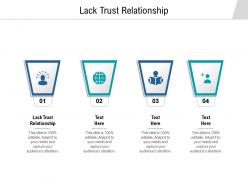 Lack trust relationship ppt powerpoint presentation portfolio influencers cpb
