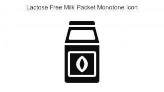 Lactose Free Milk Packet Monotone Icon In Powerpoint Pptx Png And Editable Eps Format