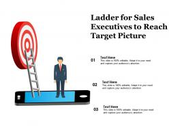 Ladder for sales executives to reach target picture