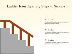 Ladder icon depicting steps to success