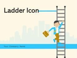 Ladder icon firefighting arrows upward technology symbol computing