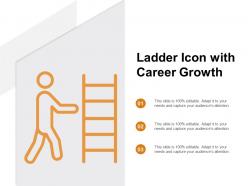 Ladder icon with career growth