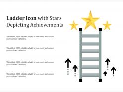 Ladder icon with stars depicting achievements