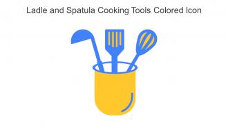 Ladle And Spatula Cooking Tools Colored Icon In Powerpoint Pptx Png And Editable Eps Format