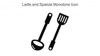 Ladle And Spatula Monotone Icon In Powerpoint Pptx Png And Editable Eps Format