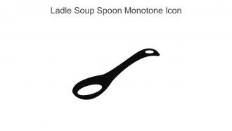 Ladle Soup Spoon Monotone Icon In Powerpoint Pptx Png And Editable Eps Format