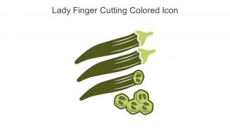 Lady Finger Cutting Colored Icon In Powerpoint Pptx Png And Editable Eps Format