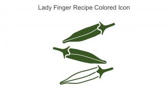 Lady Finger Recipe Colored Icon In Powerpoint Pptx Png And Editable Eps Format