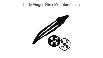 Lady Finger Slice Monotone Icon In Powerpoint Pptx Png And Editable Eps Format