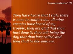 Lamentations 1 21 people have heard my groaning powerpoint church sermon