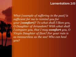 Lamentations 2 13 your wound is as deep as powerpoint church sermon