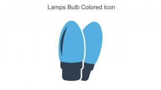 Lamps Bulb Colored Icon In Powerpoint Pptx Png And Editable Eps Format