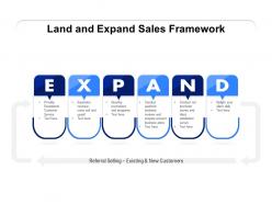 Land and expand sales framework
