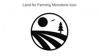 Land For Farming Monotone Icon In Powerpoint Pptx Png And Editable Eps Format