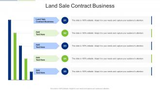 Land Sale Contract Business In Powerpoint And Google Slides Cpb